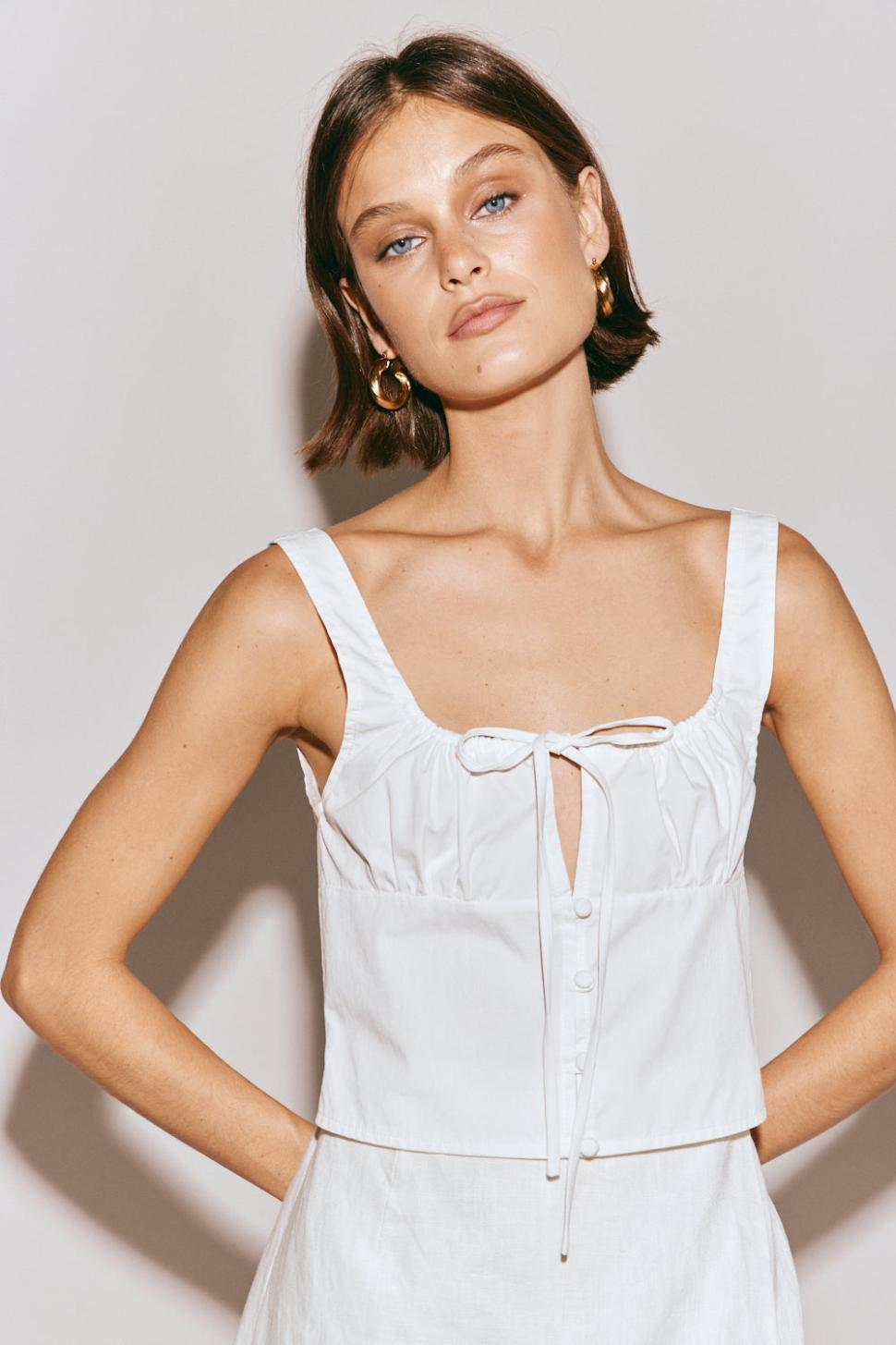 VRG GRL Sleeveless | Women Romee Top White