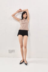 VRG GRL Sleeveless | Women Rowe Knit Top Mocha