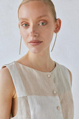 VRG GRL Vests | Women Rare Linen Vest Natural