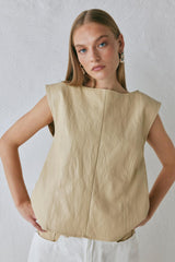 VRG GRL Vests | Women Sutton Vest Butter