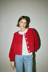 VRG GRL Cardigans | Women Elsie Knit Cardigan Chilli