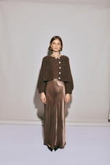 VRG GRL Cardigans | Women Elsie Knit Cardigan Chocolate