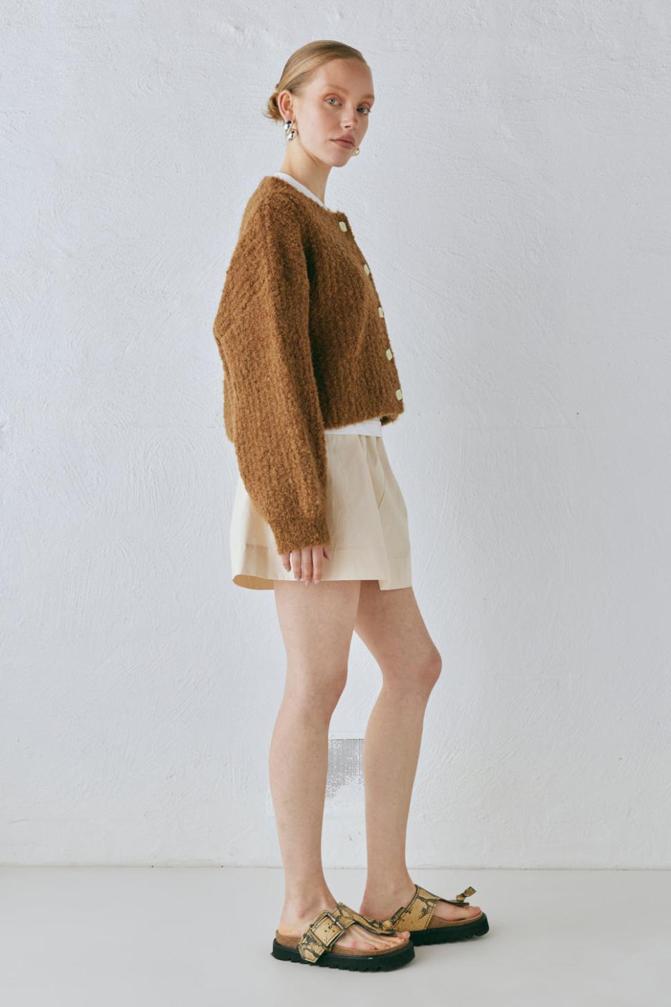 VRG GRL Cardigans | Women Elsie Knit Cardigan Copper