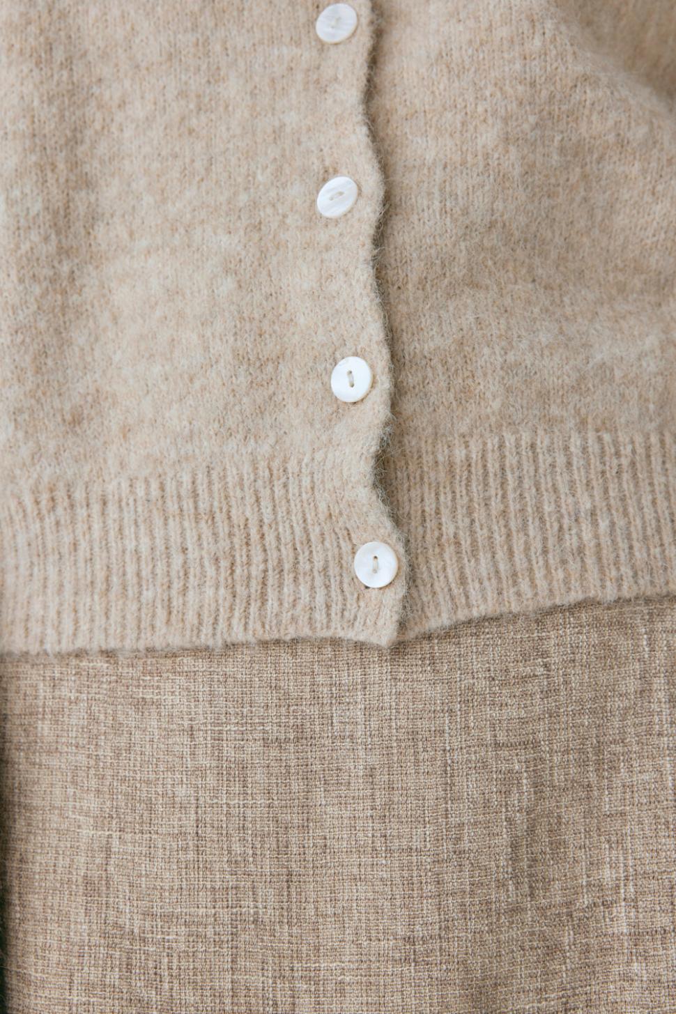 VRG GRL Cardigans | Women Henley Knit Cardigan Marle
