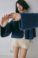 VRG GRL Cardigans | Women Lacy Knit Cardigan Marle