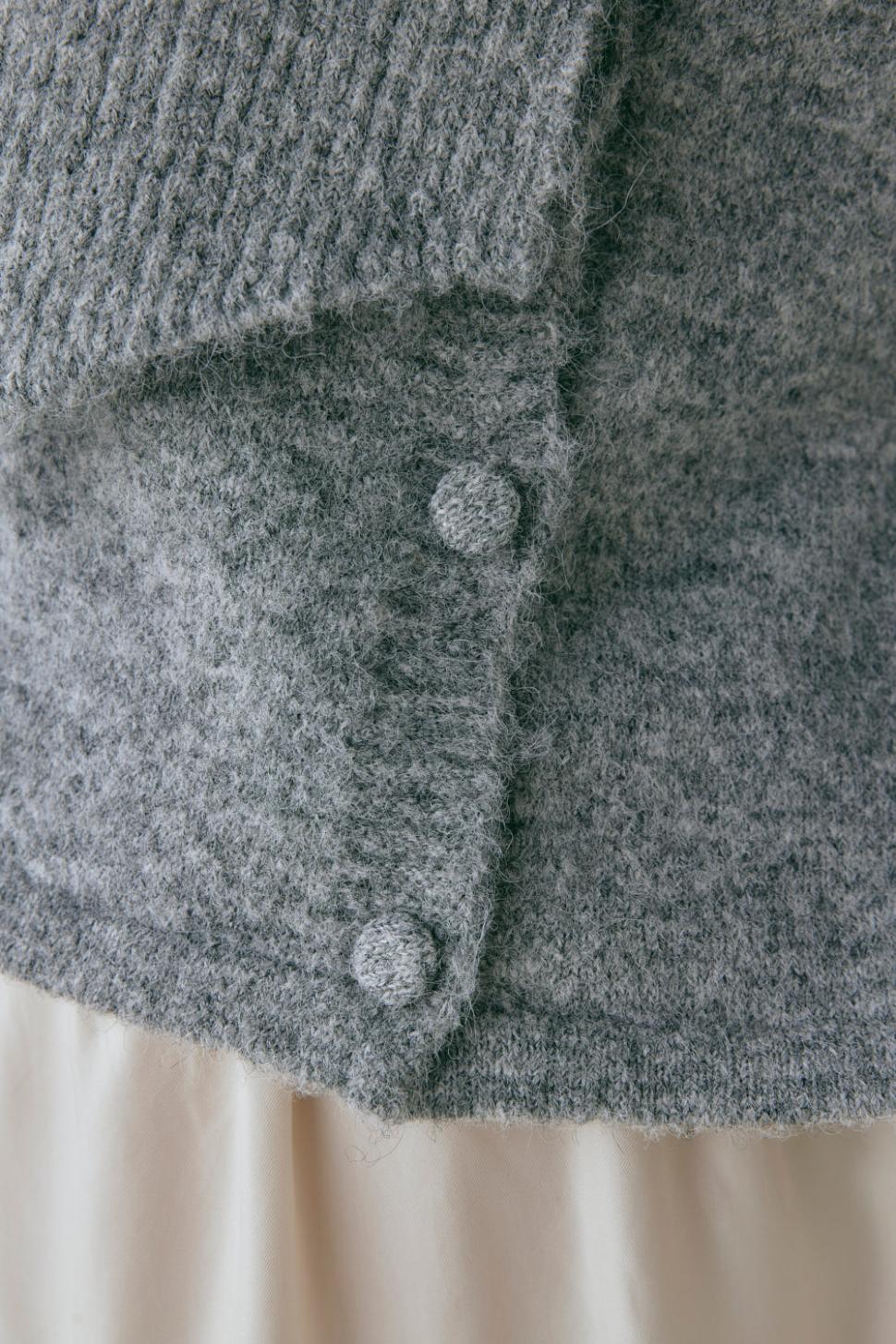 VRG GRL Cardigans | Women Sable Knit Cardigan Grey