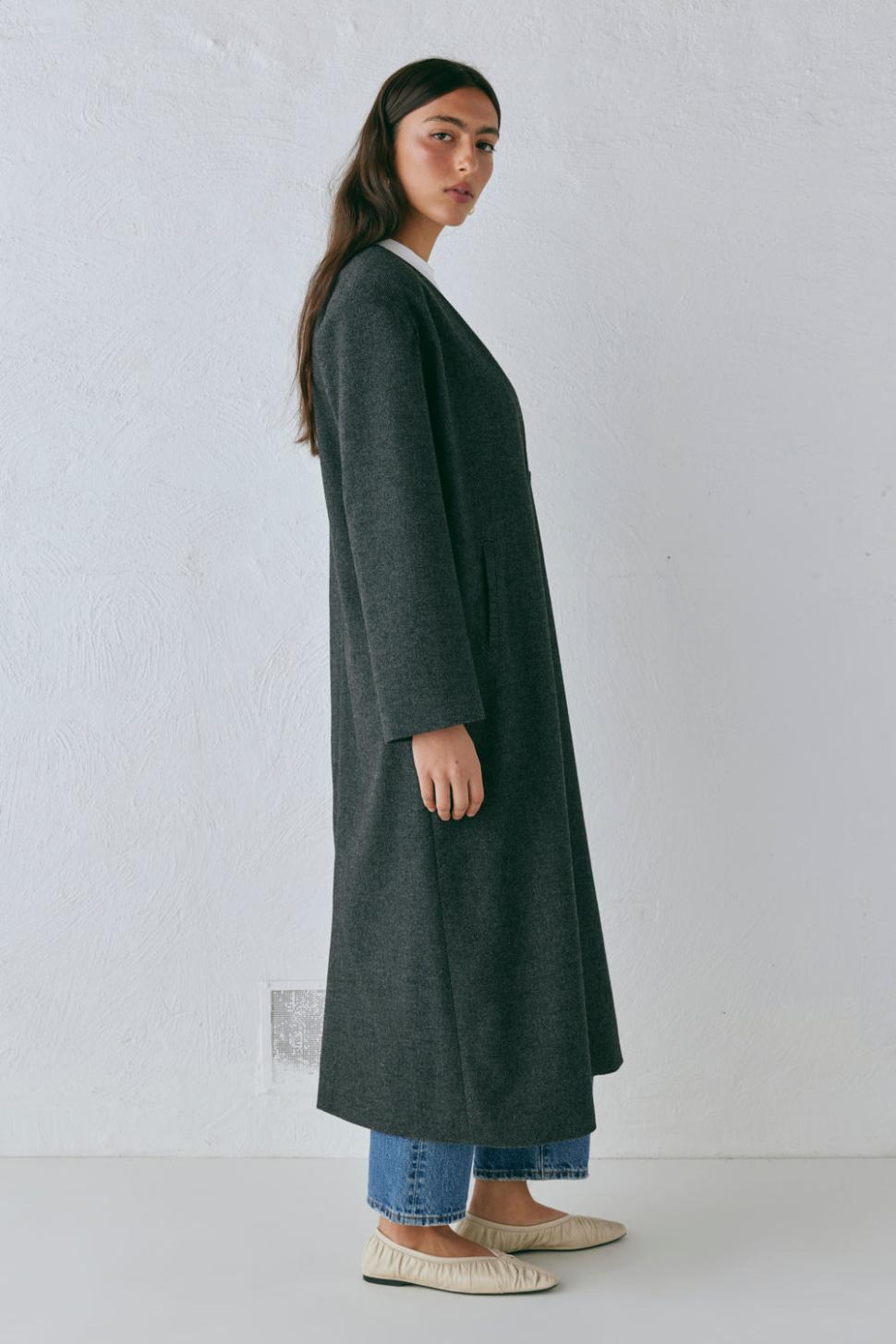 VRG GRL Jackets/Coats | Women Vale Trench Coat Charcoal