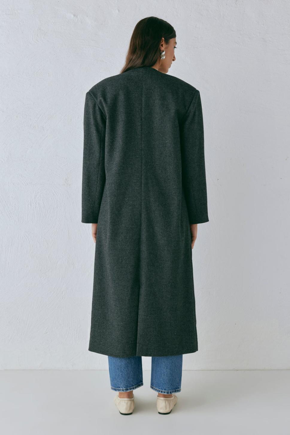 VRG GRL Jackets/Coats | Women Vale Trench Coat Charcoal