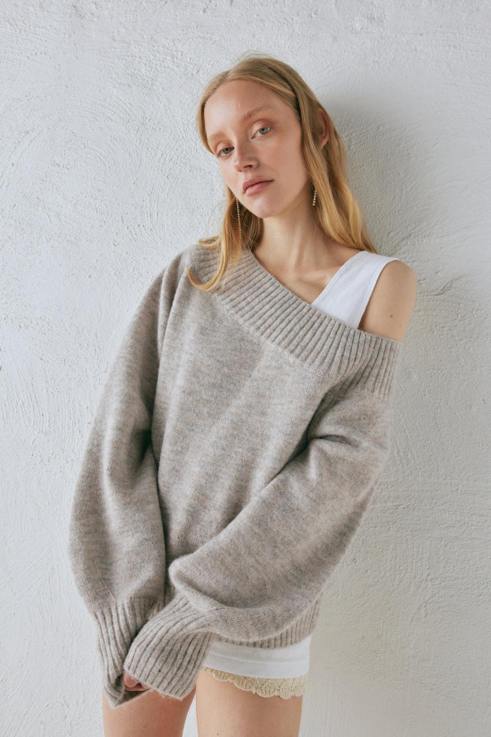VRG GRL Jumpers/Sweaters | Women Alma Knit Jumper Grey Marle
