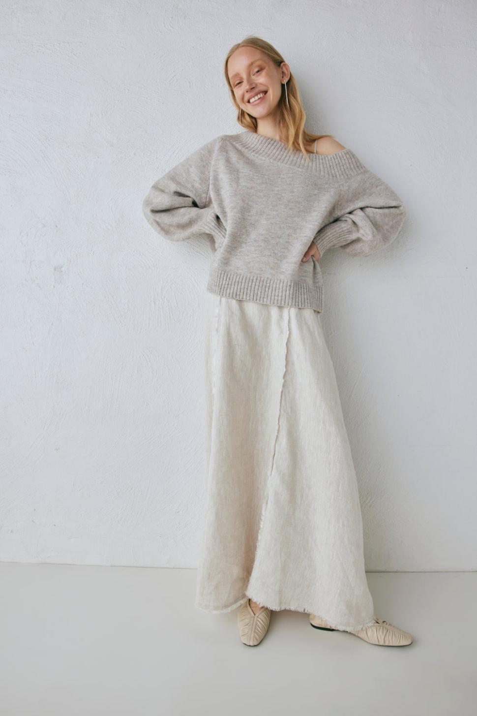 VRG GRL Jumpers/Sweaters | Women Alma Knit Jumper Grey Marle