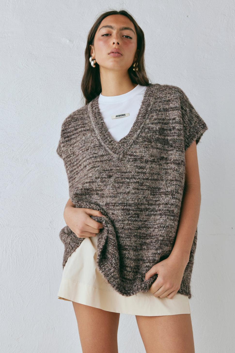 VRG GRL Jumpers/Sweaters | Women Anita Knit Tunic Vest Marle