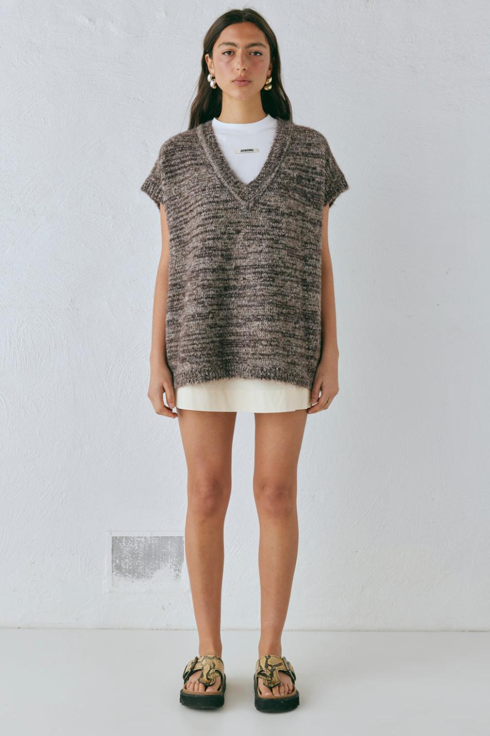 VRG GRL Jumpers/Sweaters | Women Anita Knit Tunic Vest Marle