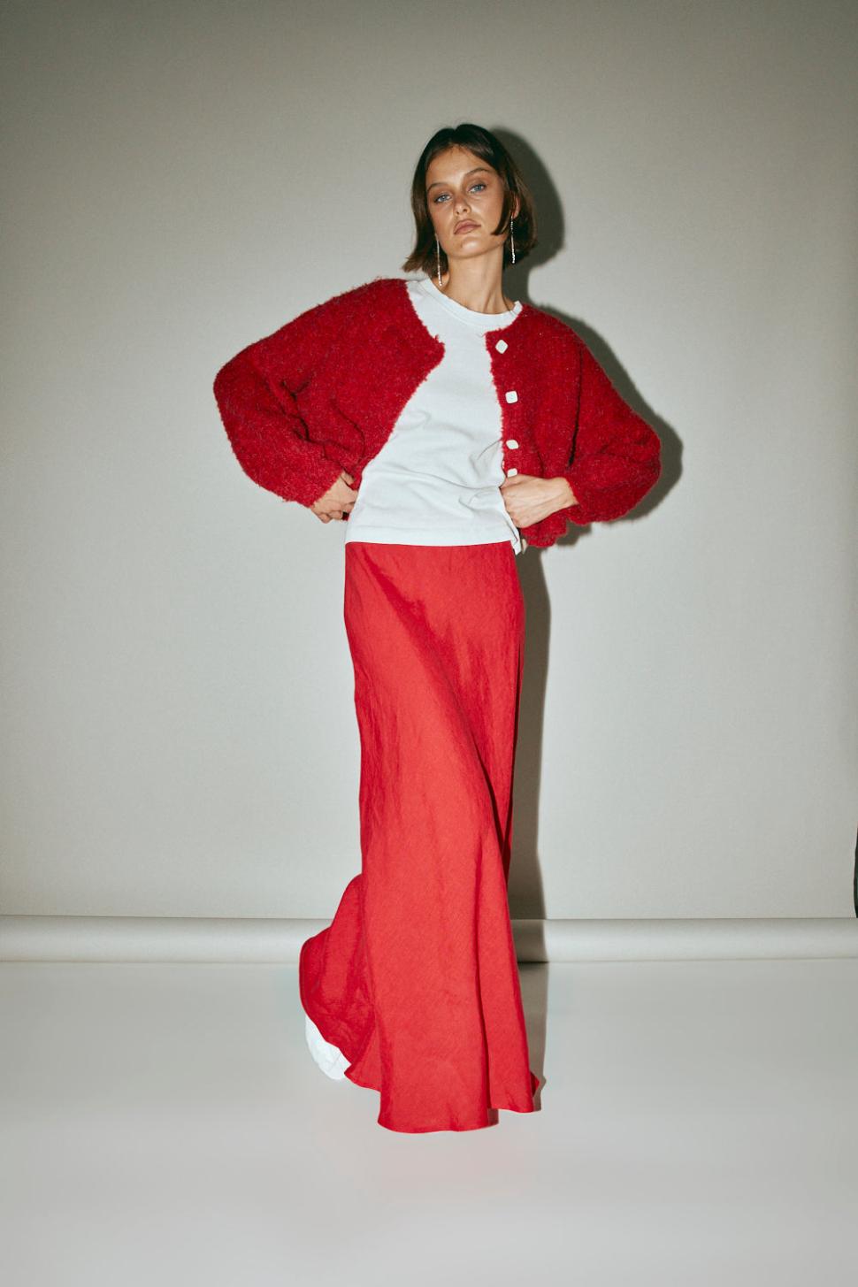 VRG GRL Jumpers/Sweaters | Women Elsie Knit Cardigan Chilli