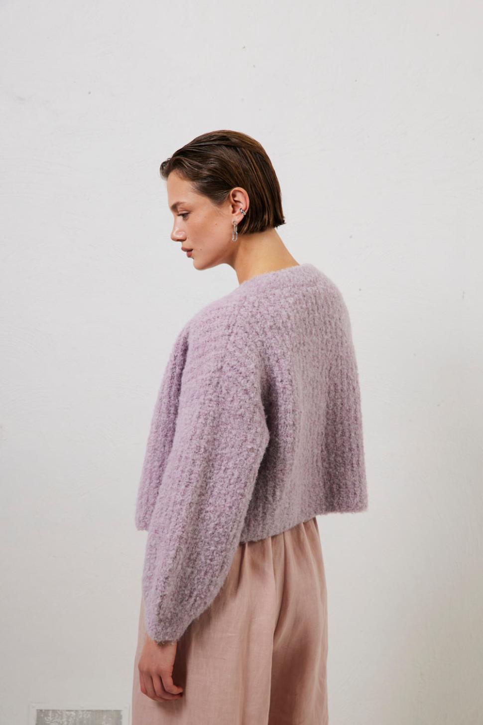 VRG GRL Jumpers/Sweaters | Women Elsie Knit Cardigan Lilac