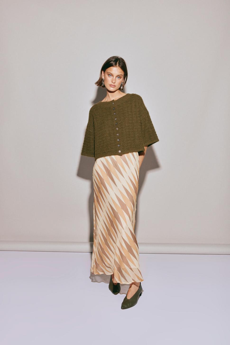 VRG GRL Jumpers/Sweaters | Women Hailey Knit Cardigan Khaki