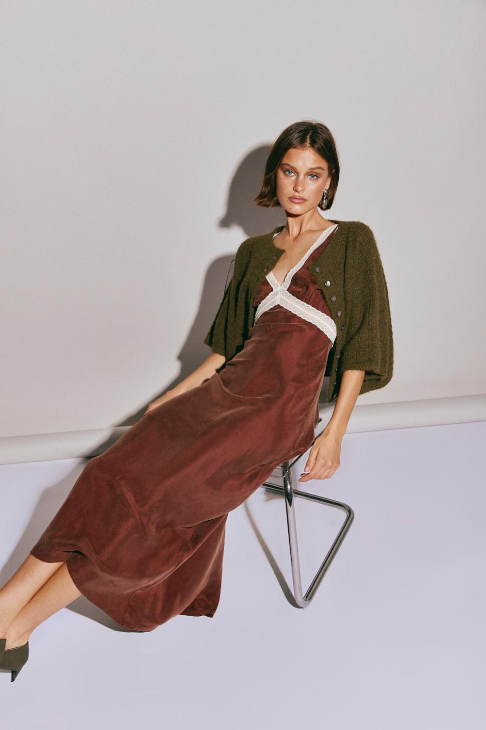 VRG GRL Jumpers/Sweaters | Women Hailey Knit Cardigan Khaki