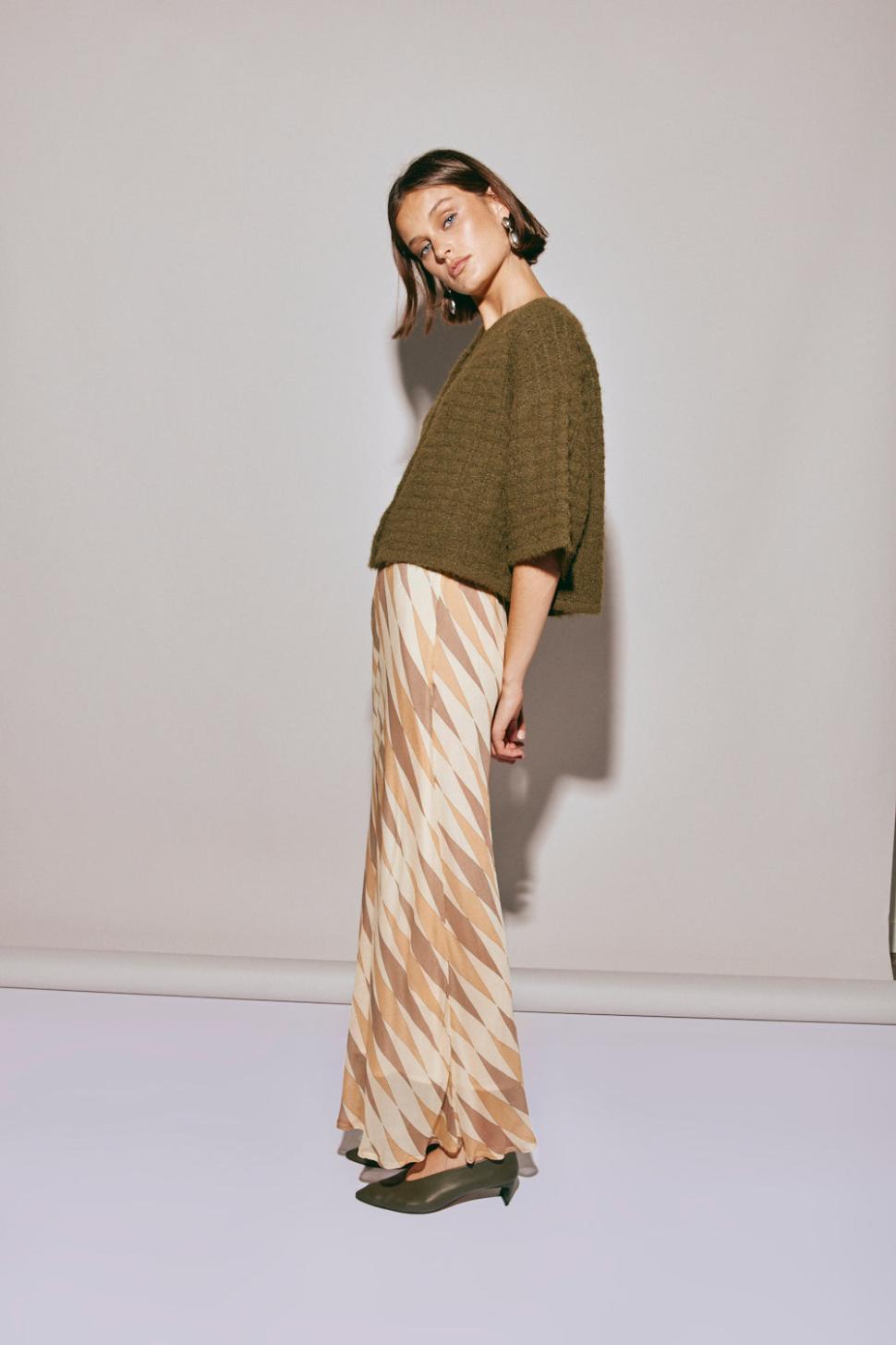 VRG GRL Jumpers/Sweaters | Women Hailey Knit Cardigan Khaki