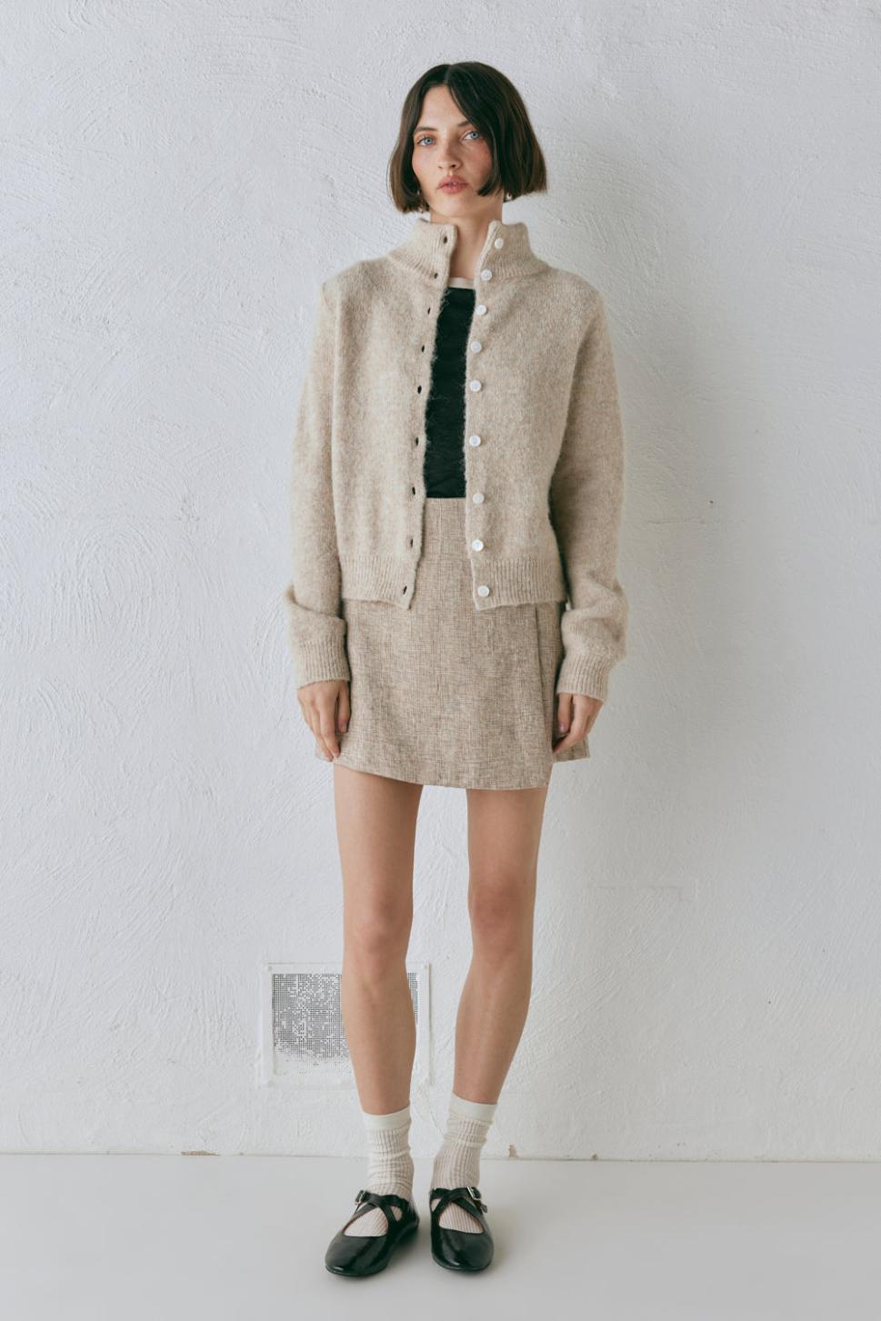 VRG GRL Jumpers/Sweaters | Women Henley Knit Cardigan Marle