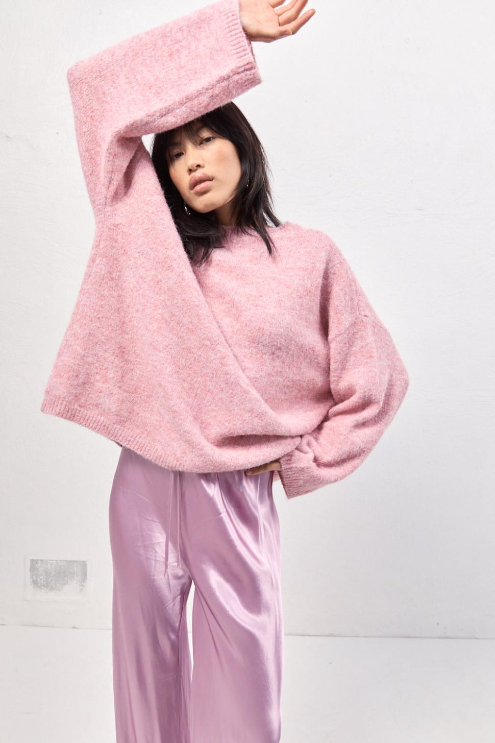 VRG GRL Jumpers/Sweaters | Women Juni Knit Jumper Pink Marle