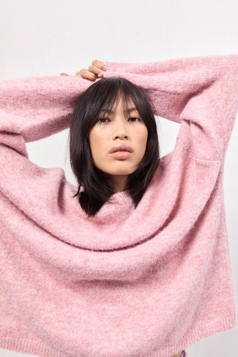 VRG GRL Jumpers/Sweaters | Women Juni Knit Jumper Pink Marle