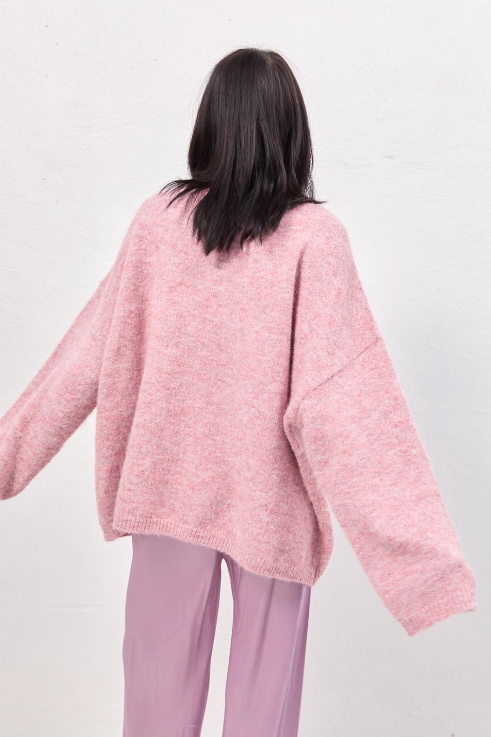 VRG GRL Jumpers/Sweaters | Women Juni Knit Jumper Pink Marle