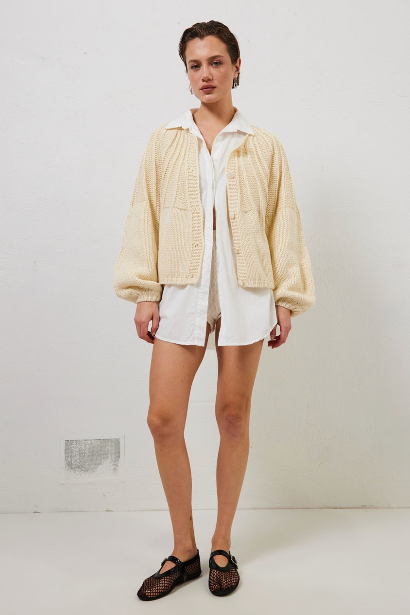 VRG GRL Jumpers/Sweaters | Women Riley Knit Cardigan Cream