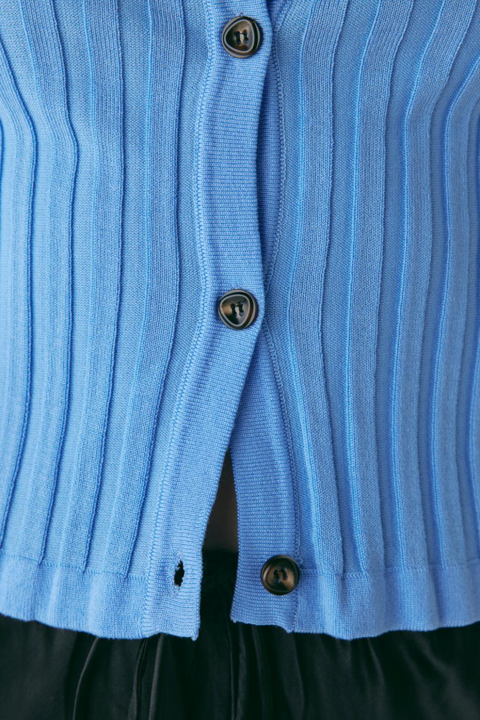 VRG GRL Long Sleeve | Women Hattie Knit Top Blue