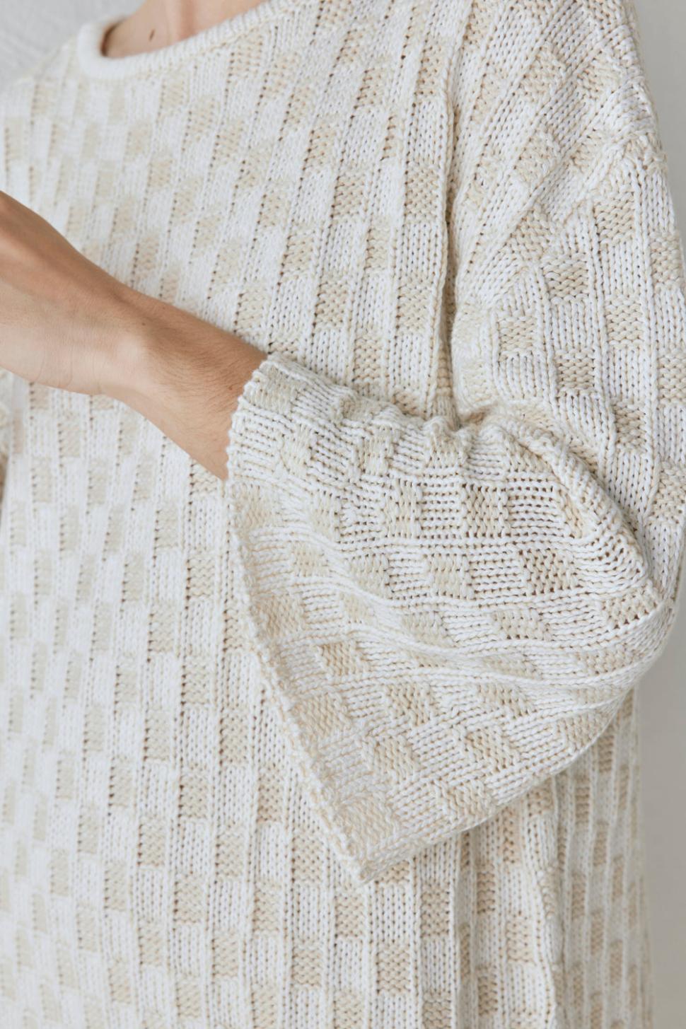 VRG GRL Long Sleeve | Women Pia Knit Tunic Cream