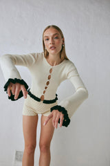 VRG GRL Long Sleeve | Women Zoey Knit Top Cream