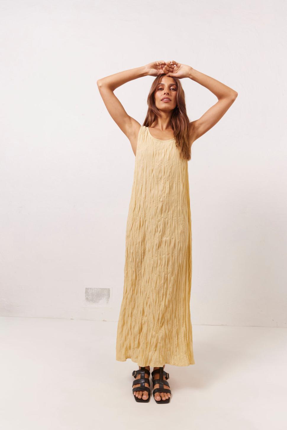 VRG GRL Midi/Maxi Dresses | Women Cate Smock Midi Dress Butter