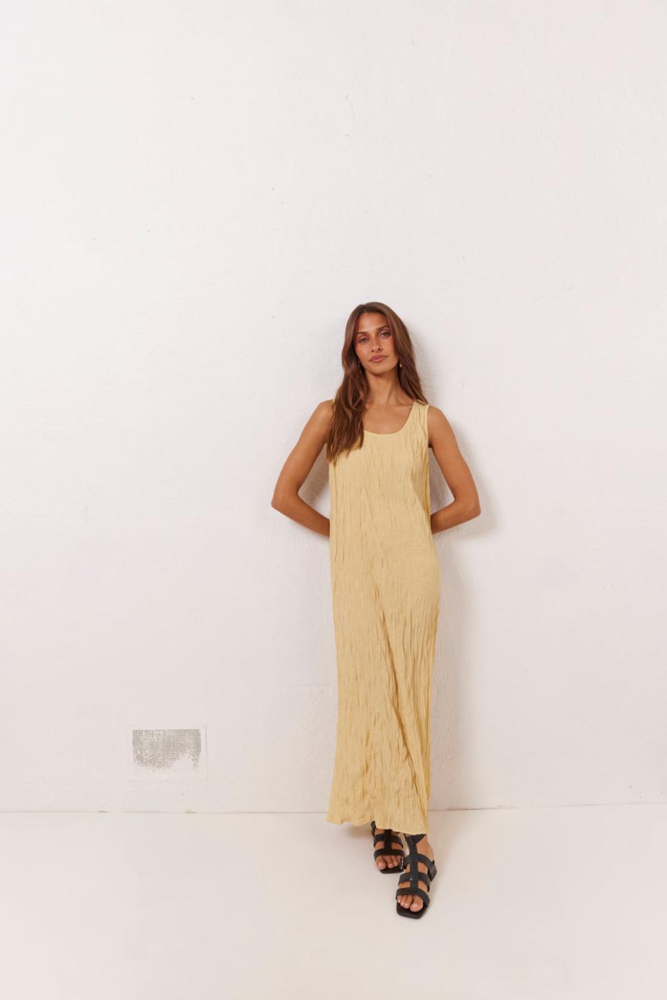 VRG GRL Midi/Maxi Dresses | Women Cate Smock Midi Dress Butter