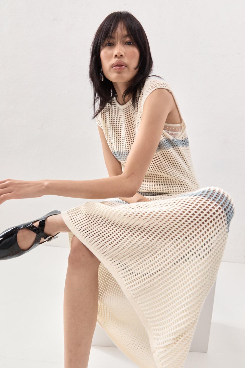 VRG GRL Midi/Maxi Dresses | Women Elea Knit Maxi Dress Stripe