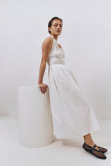 VRG GRL Midi/Maxi Dresses | Women French Silhouette Midi Dress White