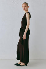 VRG GRL Midi/Maxi Dresses | Women Gia Knit Midi Dress Dark Chocolate