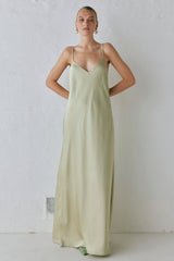 VRG GRL Midi/Maxi Dresses | Women Ida Satin Maxi Dress Sage