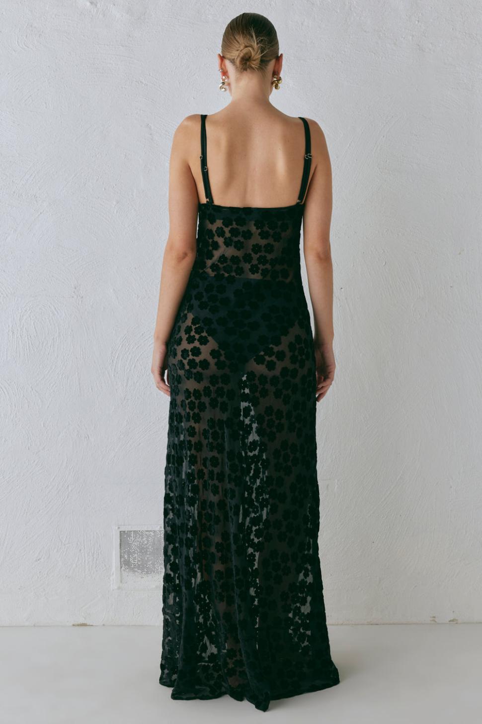 VRG GRL Midi/Maxi Dresses | Women Iris Bias Cut Maxi Dress Black