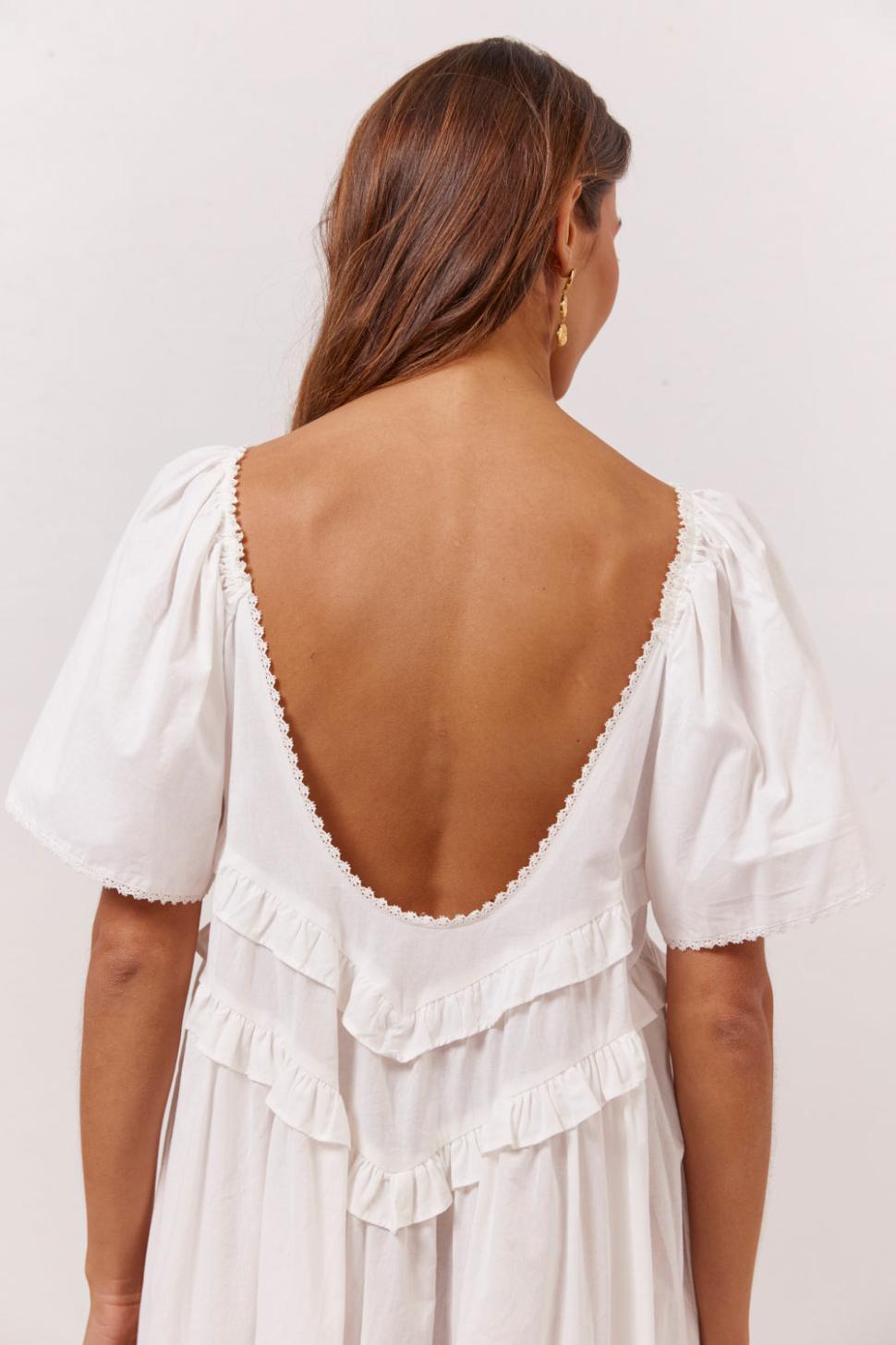 VRG GRL Midi/Maxi Dresses | Women La Prairie Smock Midi Dress White