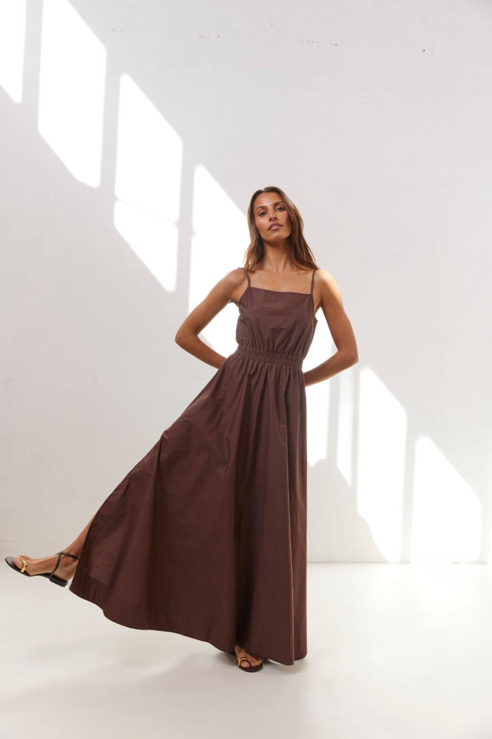 VRG GRL Midi/Maxi Dresses | Women Lou Maxi Dress Chocolate