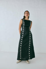 VRG GRL Midi/Maxi Dresses | Women Maja Linen Maxi Dress Black