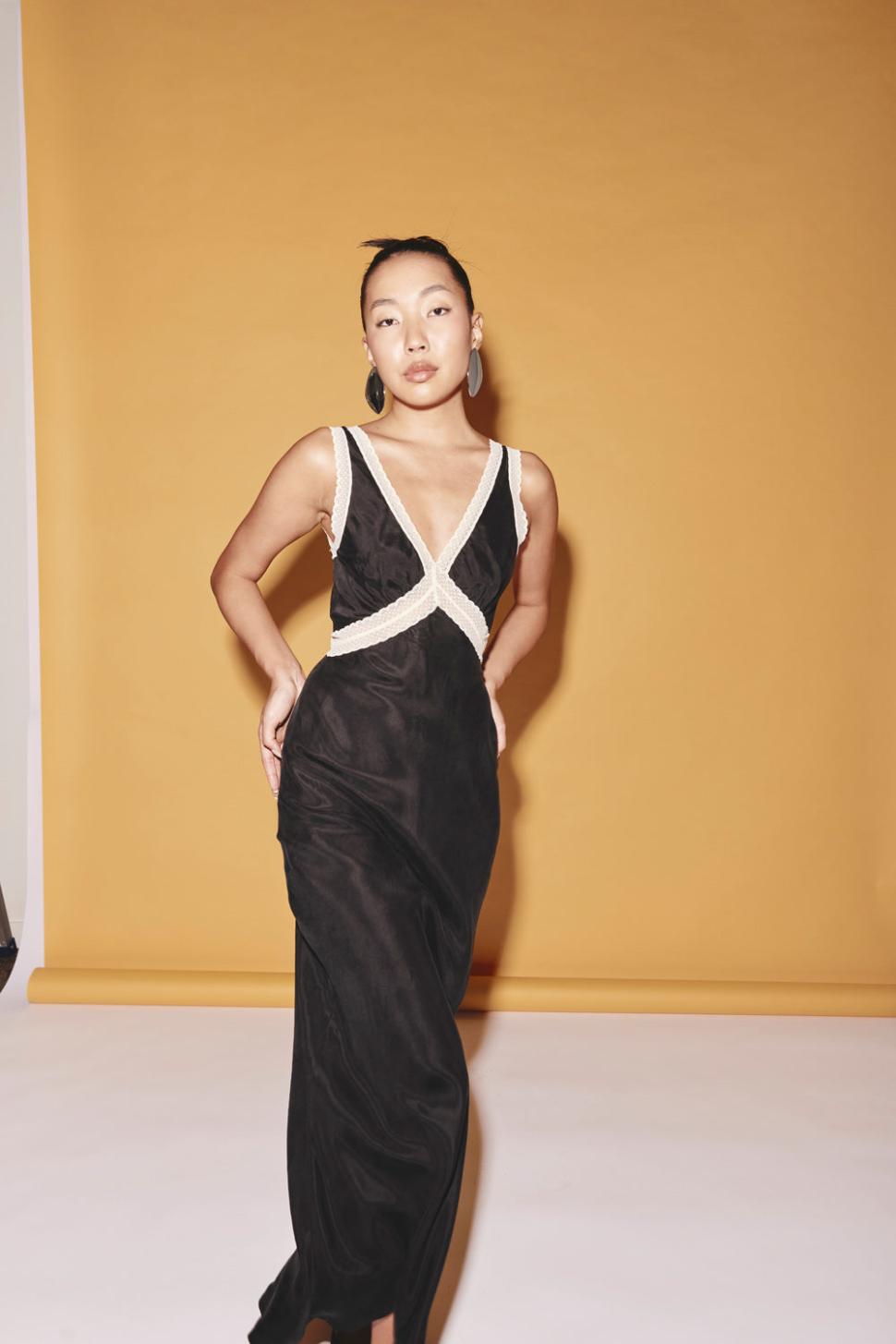 VRG GRL Midi/Maxi Dresses | Women Meet Me On The Dance Floor Bias Cut Maxi Dress Black