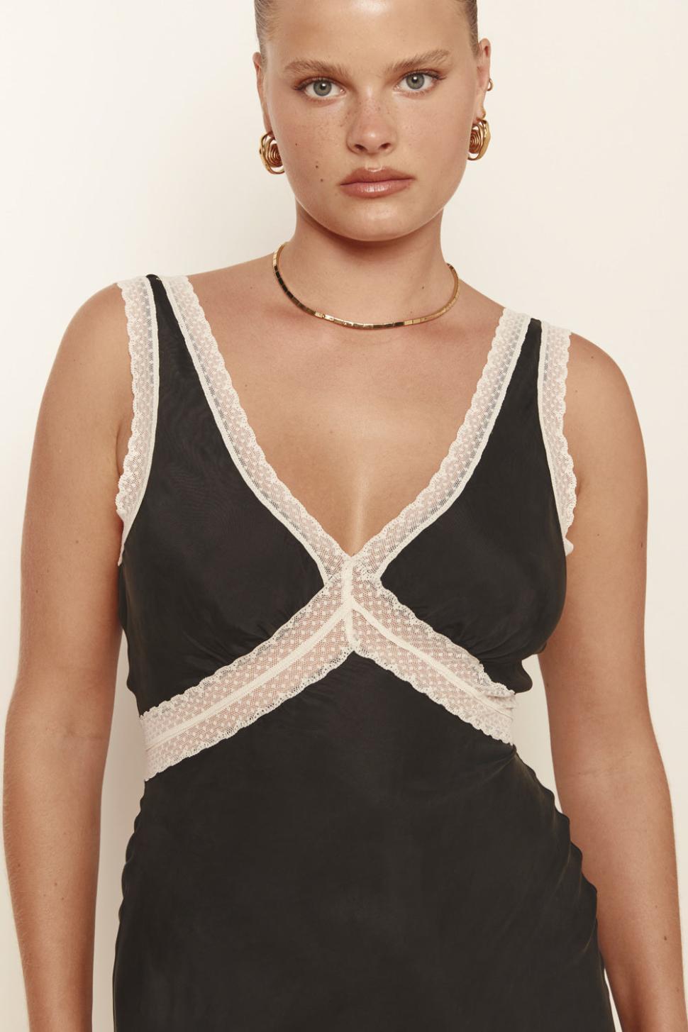 VRG GRL Midi/Maxi Dresses | Women Meet Me On The Dance Floor Bias Cut Maxi Dress Black