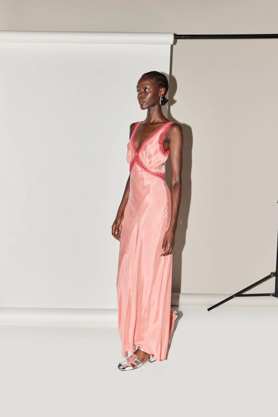 VRG GRL Midi/Maxi Dresses | Women Meet Me On The Dance Floor Bias Cut Maxi Dress Coral