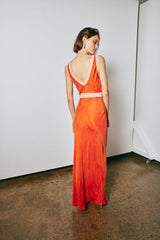 VRG GRL Midi/Maxi Dresses | Women Meet Me On The Dance Floor Bias Cut Maxi Dress Orange