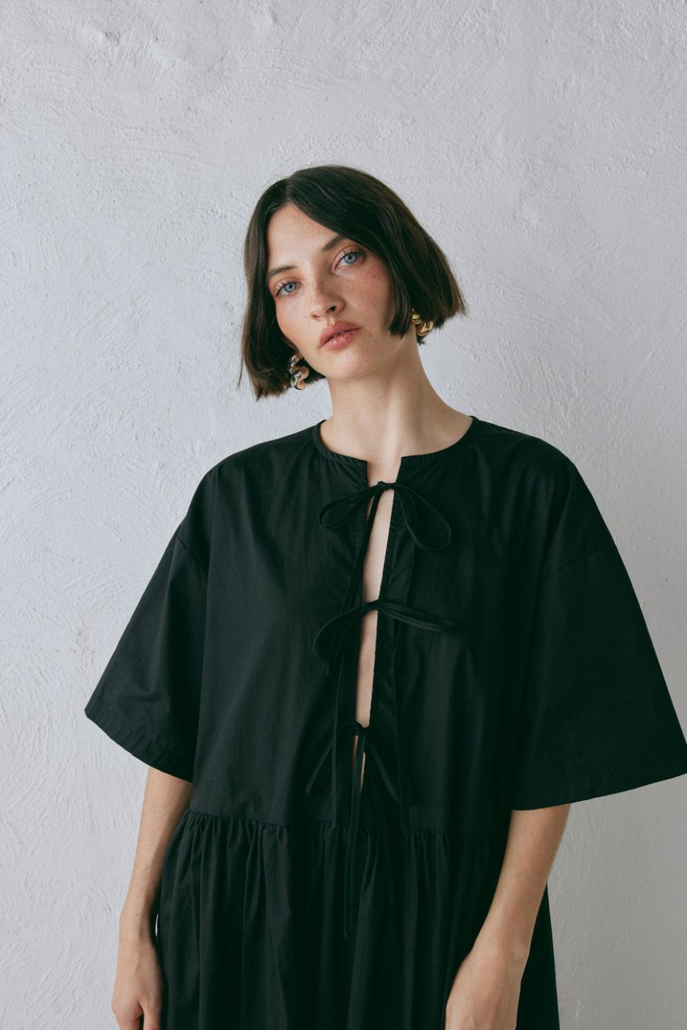 VRG GRL Midi/Maxi Dresses | Women Naomi Smock Maxi Dress Black