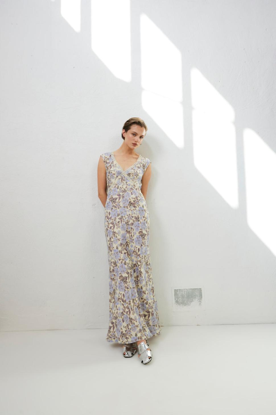 VRG GRL Midi/Maxi Dresses | Women Paris In The 90's Bias Cut Maxi Dress Floral