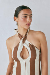 VRG GRL Midi/Maxi Dresses | Women Polly Linen Maxi Dress Stripe