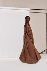 VRG GRL Midi/Maxi Dresses | Women Rossana Linen Maxi Dress Chocolate