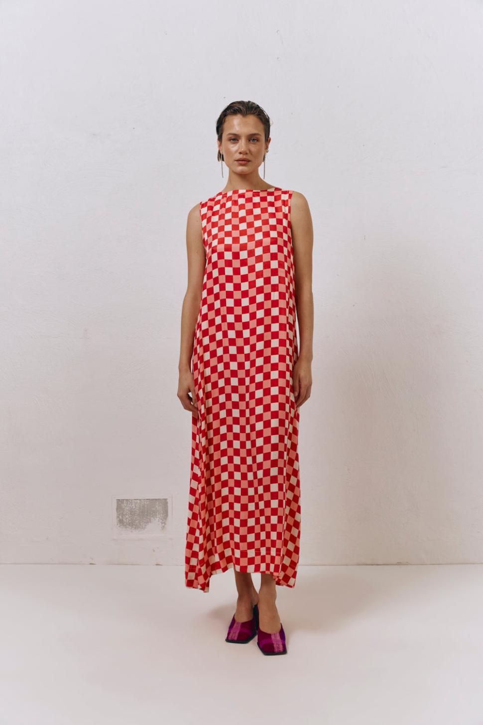 VRG GRL Midi/Maxi Dresses | Women Sacha Smock Midi Dress Check