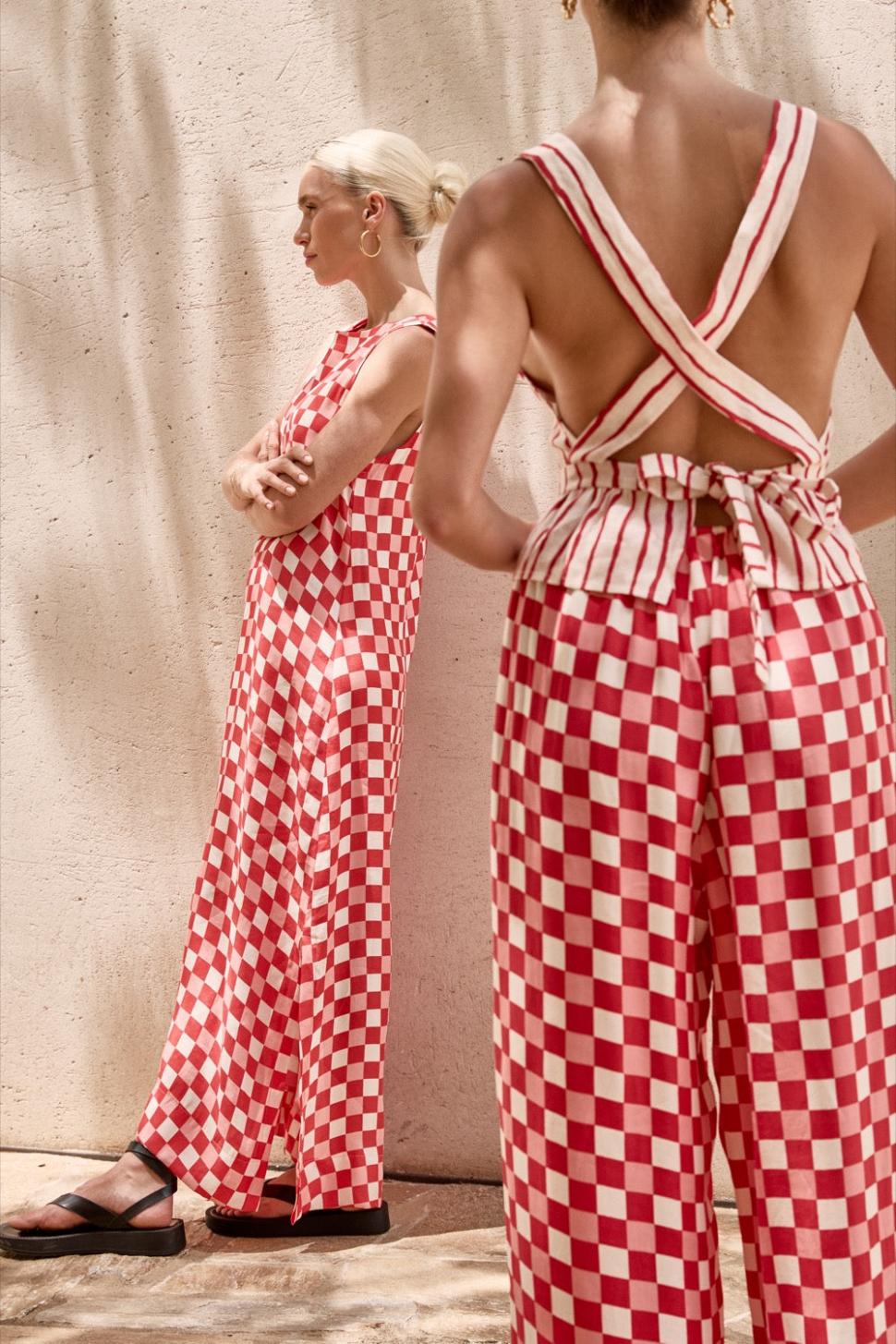 VRG GRL Midi/Maxi Dresses | Women Sacha Smock Midi Dress Check