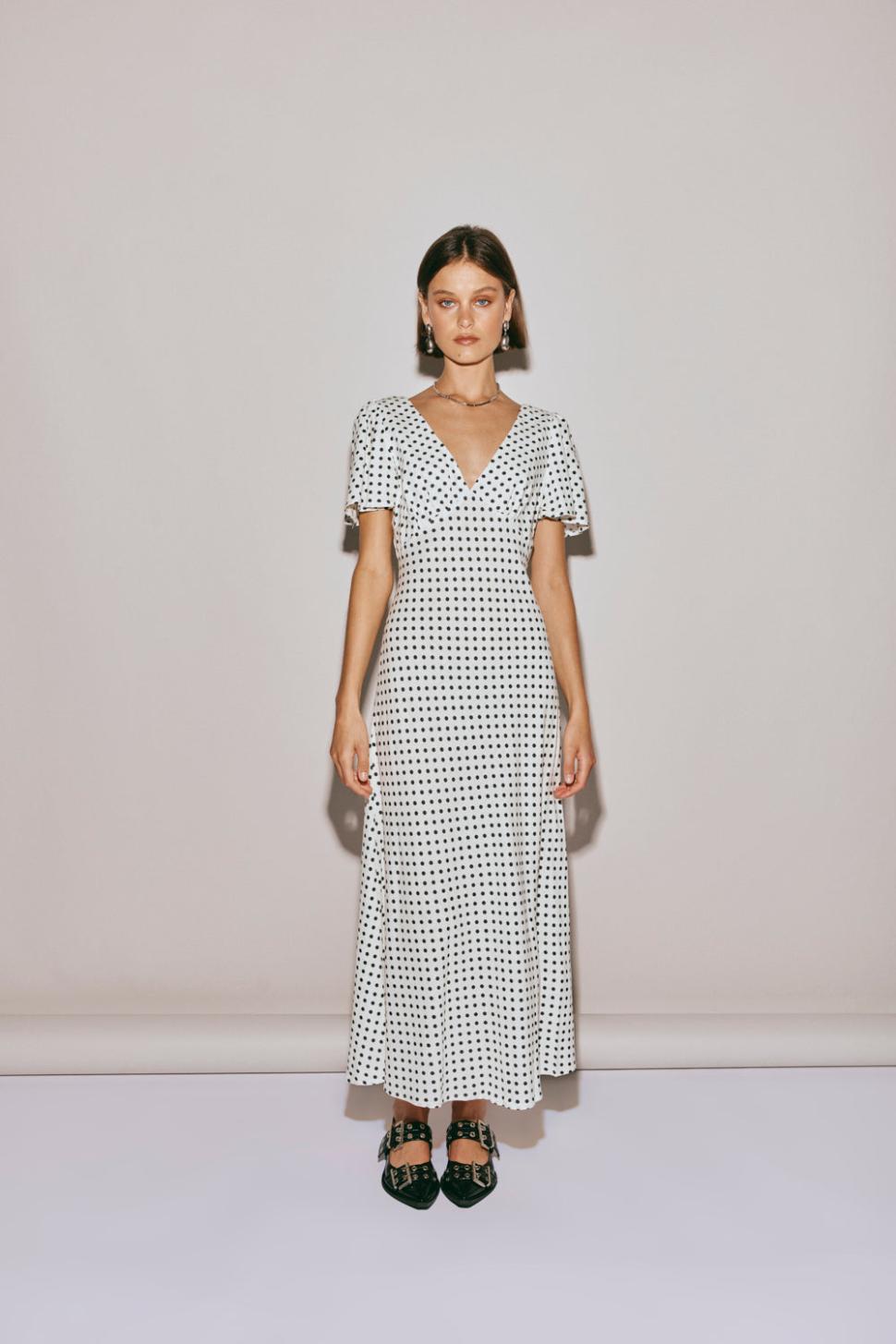 VRG GRL Midi/Maxi Dresses | Women Summer Nostalgia Bias Cut Midi Dress White